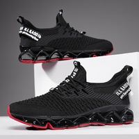 Baskets de course sportives de haute qualité pour hommes, baskets de tennis respirantes, en maille antidérapante pour la marche et le sport.