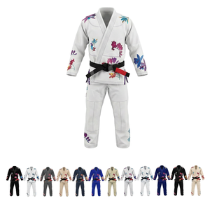 Ropa de Práctica de Karate para Niños y Adolescentes, Manga Corta, Ligera, con Estampado Digital, Ropa Deportiva 100% Algodón, Unisex, con Logotipo Frontal - Product Image 1