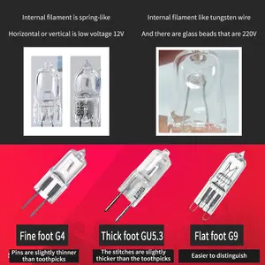 10 Bombillas LED COB G4 G9 E14 de Cristal, Regulables, AC/DC 12V-220V 6W-9W, Ángulo de Haz de 360°, Blanco Cálido, Repuesto para Lámparas de Araña - Product Image 4