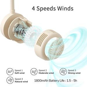 Ventilador de Cuello Portátil USB 360°, Ventilador de Cuello sin Aspas Ajustable, Recargable por USB, Manguera Flexible, Manos Libres, Ventilador para Colocar Alrededor del Cuello - Product Image 3