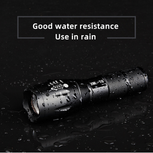 Zoomable LED ánh sáng đèn flash công suất cao có thể sạc lại LED không thấm nước cầm tay đèn pin chiến thuật nhôm cắm trại Led đèn pin - Product Image 5