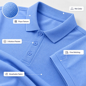 Custom Logo Unisex Performance <b>Polo</b> Shirt Men Women Breathable Soft Golf Team Uniform Wholesale 15 Colors <b>Orange</b> Navy - Product Image 4