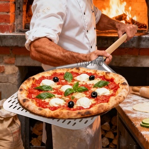 Kit de Accesorios para Horno de <span class=keywords><strong>Pizza</strong></span> YINHAO, Cepillo para Horno de <span class=keywords><strong>Pizza</strong></span> con Raspador de Piedra y Pala para <span class=keywords><strong>Pizza</strong></span> de 12 Pulgadas, Juego de Palas para <span class=keywords><strong>Pizza</strong></span> - Product Image 5