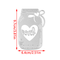 AAGU New Die Cut metallo fuor carta Scrapbook carta Craft Card cartoncino arte punzonatura taglierina bottiglia cuore Scrapbooking taglio Die