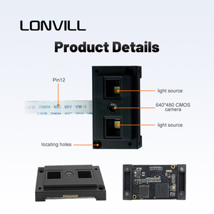 Lonvill siêu mỏng turnstile kiểm soát truy cập quét động cơ USB TTL nhúng Mini Đọc mã vạch - Product Image 6
