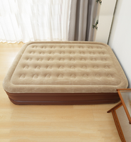 Matelas pneumatique gonflable automatique King Size avec pompe à batterie Li rechargeable intégrée pour 3 personnes