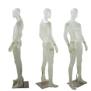 Customized Egg Head Manequins Fiberglass full body transparent male mannequin for sales