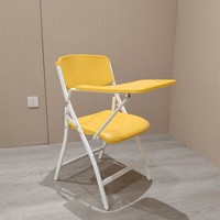Chaise de conférence pliable rembourrée en plastique durable pour salle de classe, réunion, avec tablette intégrée, ergonomique, empilable, écologique, pour l'école
