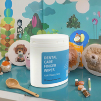 Lingettes pour doigts de dents pour chiens ou chats pour le toilettage et les soins bucco-dentaires