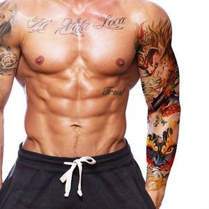 สติกเกอร์รอยสัก TQB กันน้ำ ลายสักชั่วคราวสำหรับติดแขน ไหล่ อก ลายสักเท่ๆ ปิดรอยสัก  สติกเกอร์ติดตัว ขายดี - Product Image 6