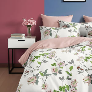 Juego de Funda Nórdica de Algodón Estampado Moderno, Diseño Nuevo, Ecológico, Transpirable, 200 Hilos, 3 Piezas - Product Image 3