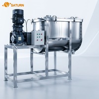 Machine à mélanger les poudres en acier inoxydable de qualité alimentaire avec moteur pour assaisonnements et poudres détergentes, capacité de 100 kg