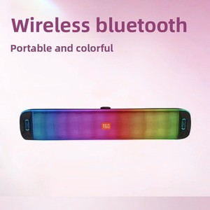 TG383 E-Sports para Altavoz Bluetooth RGB Iluminación LED Heavy Bass Long Strip <span class=keywords><strong>Sound</strong></span> <span class=keywords><strong>Blaster</strong></span> para Juegos de computadora TV Audio móvil - Product Image 2