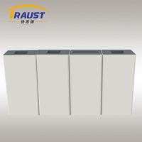 Poubelle intérieure multi-compartiments Traust 50L en acier inoxydable, écologique, bac de recyclage