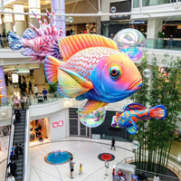 Modèles gonflables de poissons tropicaux et d'équidéens marins pour la promotion d'événements, la décoration de centres commerciaux et la présentation de créatures marines