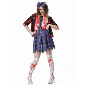 Costume d'Halloween 2026 pour femme : Infirmière Zombie Sanglante – Tenue de Cosplay <span class=keywords><strong>Horreur</strong></span> pour Fête Déguisée - Product Image 2
