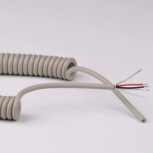<strong>Cheap</strong> Good Quality Custom 2+5 2+6 2+7 2+8 PE Insulated Flexible Coil Cable for <strong>Defibrillator</strong> <strong>AED</strong> Industrial Use Comply EC53 - Product Image 1