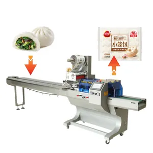 Máquina de embalaje tipo almohada barata de alta calidad Máquina de embalaje de almohada Máquina de embalaje de flujo de alimentos de pan de caramelo