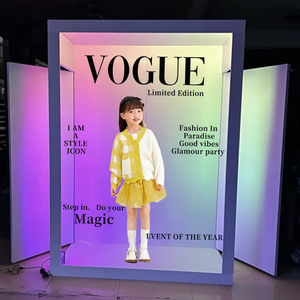 Cabina de Fotos Metálica de Lujo para Revistas, con Soporte para iPad y Cámara Réflex, Impresión Autoservicio, Control Remoto, Plegable, Portátil, para Fiestas - Product Image 4