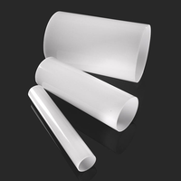 Tube diffuseur de lumière LED en acrylique, polycarbonate, PC, PMMA, cylindres décoratifs ronds blanc laiteux opalescent pour la décoration lumineuse