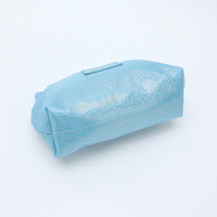 Sacs cosmétiques brillants en vrac, trousse de toilette en PU, pochette de rangement pour petits maquillages et bijoux, pochette compressible, sac à main personnalisé