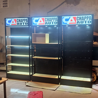 Fanghua Store Présentoir mural en métal pour panneau perforé, étagère de décoration de magasin Présentoir de présentation.
