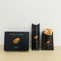 Boîte d'emballage pour tortilla, burrito, shawarma, personnalisée, de qualité alimentaire, jetable, sac en papier, ensemble de couverts, fournitures complètes pour emporter
