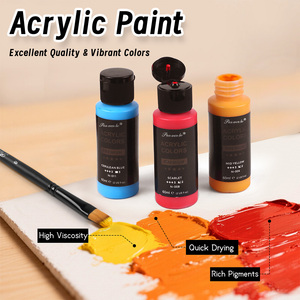 Juego de 24 colores, 2oz/60ml, botellas de <span class=keywords><strong>pintura</strong></span> acrílica, pigmentos ricos en agua no tóxicos, <span class=keywords><strong>pintura</strong></span> acrílica <span class=keywords><strong>para</strong></span> artistas, estudiantes, principiantes - Product Image 3