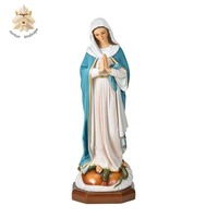 Statue de l'ange grandeur nature et de la Vierge Marie en fibre de verre, sculpture décorative religieuse pour l'extérieur, Mère Dieu