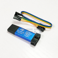 Kit de programador USB ST-Link V2, cubierta azul/roja, mini Simulador de descarga, programador de descarga para STM8 STM32