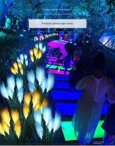 Luz LED de caña solar para exteriores, estaca de jardín impermeable, iluminación de paisaje de caña de fibra óptica para Patio, camino, parque, Carretera - Product Image 4