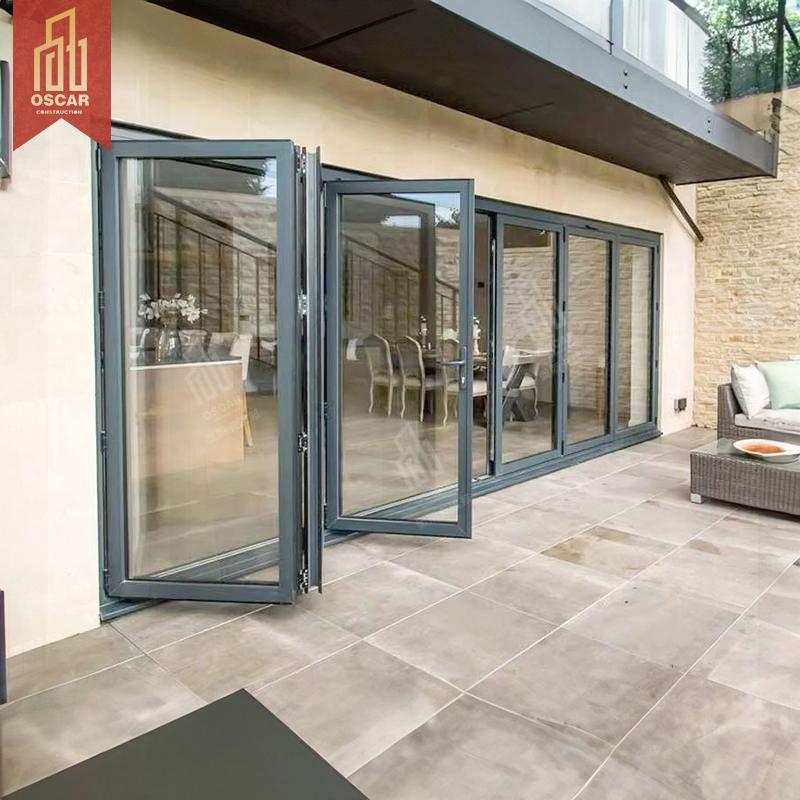 Matic Sliding Folding Door Space-Saving Easy-installation Smart Convenient Modern Entryway Garage Warehouse Factory Folding Door