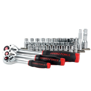 12 件套棘轮扳手工具套装 <span class=keywords><strong>SAE</strong></span>/公制驱动套筒套件塑料工具箱手动组合起子头用于维修箱包装 - Product Image 4