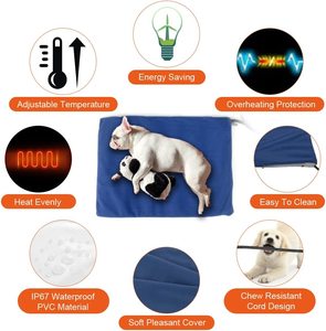 Alfombra Térmica Eléctrica para Mascotas, Moderna y de Lujo, de 65x40cm, 12V, USB, para Perros, Todas las Estaciones, Fabricante OEM - Product Image 3