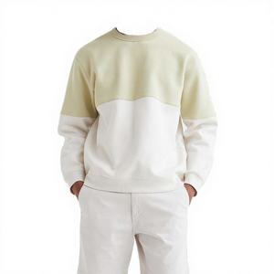 Suéter Casual de Cuello Redondo para Hombre, Primavera-Otoño, 100% Algodón, Corte Holgado, Anti-Pilling, Bordado, Color Sólido - Product Image 2