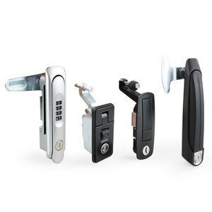 TANJA Flat <b>Combination</b> <b>Lock</b> Zinc Alloy Keyless Embedded Industrial <b>Box</b> <b>Lock</b> For Aluminum Alloy Door - Product Image 2