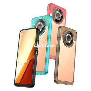 Lichicase Clear Acrylic 360 Funda de protección completa para Realme 11 <span class=keywords><strong>Pro</strong></span> Plus Candy color Borderphone Cover - Product Image 3