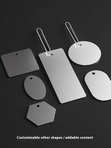 Tấm kim loại chế biến thép không gỉ nameplates trống đánh số thẻ vuông Máy khuyến mại đánh dấu làm Trung Quốc Chiết Giang - Product Image 6