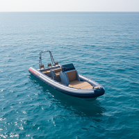 Malaisie 23ft Rhib700 aluminium rigide double coque Orca Hypalon/PVC bateaux gonflables