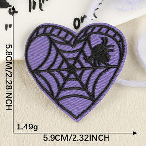 Patch brodé Purple Skull Boots Ironing Mardi Gras pour accessoires, vêtements, chaussures et chapeaux - Product Image 6