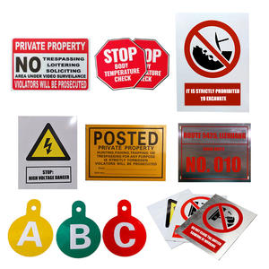 ป้ายบอกความเสี่ยงไฟฟ้าช็อตไฟฟ้าแรงดัน35kV สูงป้ายเตือนความปลอดภัย - Product Image 2