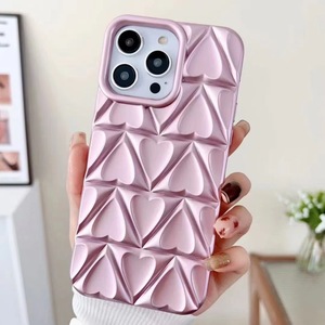 Glossy mềm TPU 3D Holographic tim trường hợp điện thoại cho 15 Pro Chống Sốc dầu-tiêm kim cương thiết kế <span class=keywords><strong>360</strong></span> bảo vệ trường hợp nhà máy - Product Image 3