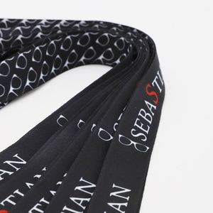 Low Moq Promotional Custom <b>Polyester</b> Heat Press <b>Lanyard</b> Keychain Strap Eyewear Client Gift ID Card Holder <b>Lanyards</b> - Product Image 4