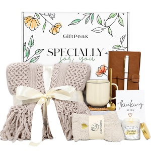 Custom Inspirational Get Well Soon <strong>Gifts</strong> for Women After Surgery <strong>Sympathy</strong> <strong>Gift</strong> Baskets with Tassel Blanket Thinking of You Care - Product Image 2