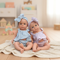 Poupée Reborn en silicone de 13 pouces, corps entier, pour filles, réaliste, peinte à la main, jouet doux