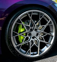 Jantes forgées noires brillantes 19 pouces 5x120 compatibles avec BMW M5 X5 G05 G90 FF10 Q50, jantes en alliage d'aluminium 5x120 19 pouces 5x120