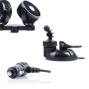 Kipas Mobil Portabel Berklip dengan Kebisingan Rendah, Dapat Disesuaikan, Otomatis <span class=keywords><strong>12V</strong></span>, Kipas Pendingin Udara Bergetar. - Product Image 4