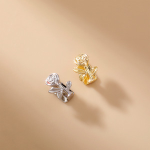 Factory Wholesale 14K Gold Rose <strong>Teeth</strong> Grills Hip Hop Style Brass Plated Body <strong>Jewelry</strong> for Engagement Party Gift - Product Image 2