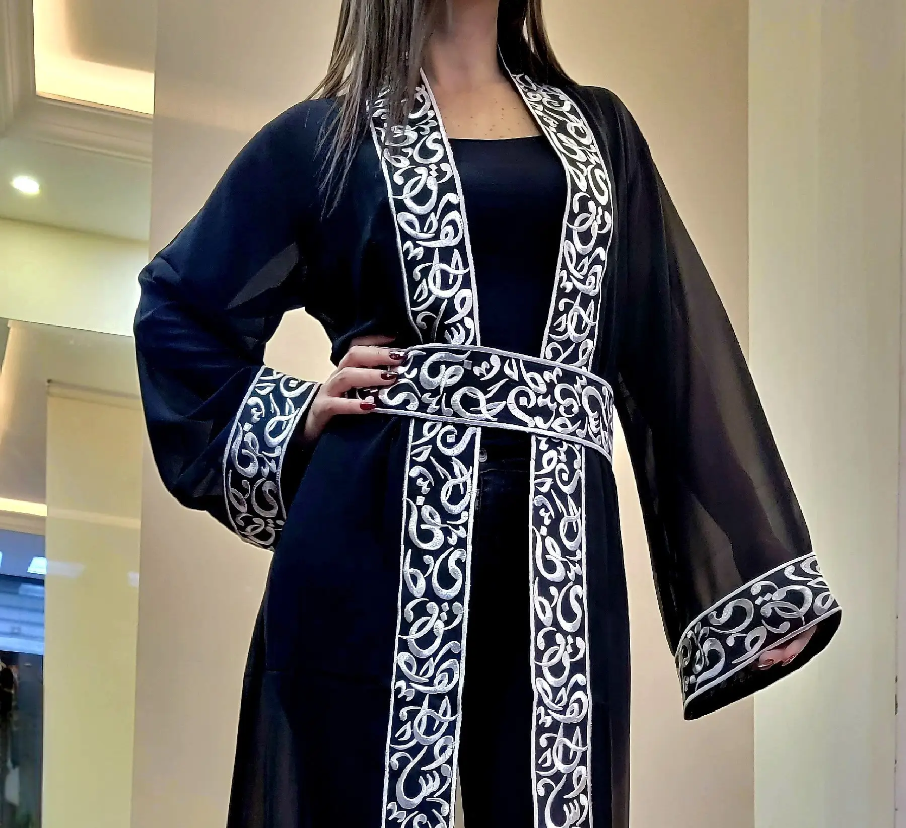 사용자 정의 도매 100% 린넨 면 이슬람 여성 원피스 abaya 이슬람 의류 사용자 정의 이슬람 여성 공장 제조