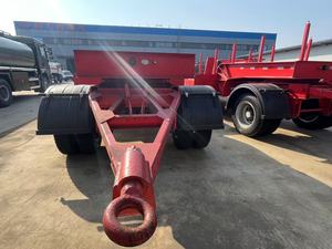 รถเทรลเลอร์แบบแท่นต่ำสำหรับงานหนัก50ton รถเทรลเลอร์3แกน12ล้อเหล็กสูง8มม. บันได ABS - Product Image 6